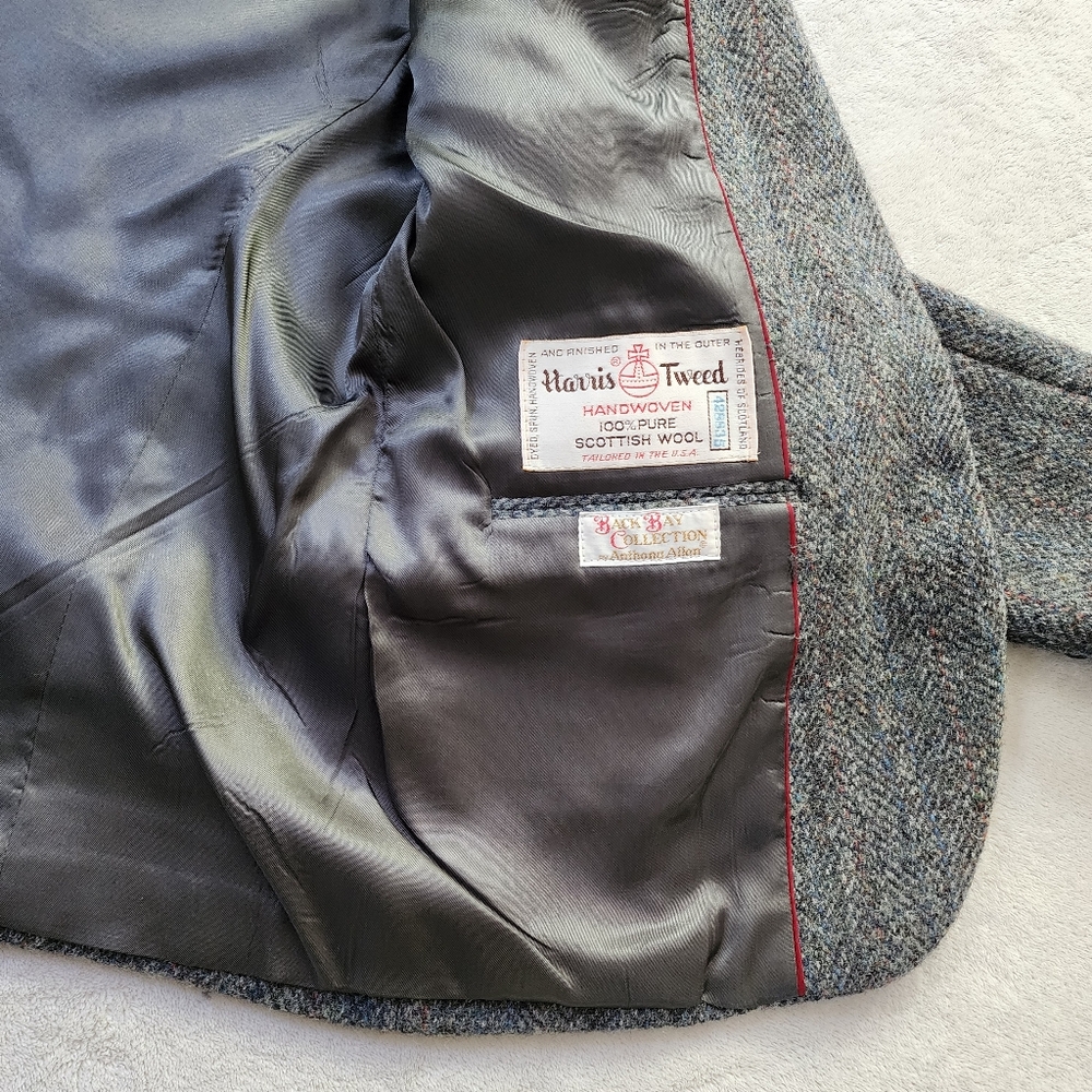 Harris Tweed Scottish Wool Blazer - Picture 7 of 13